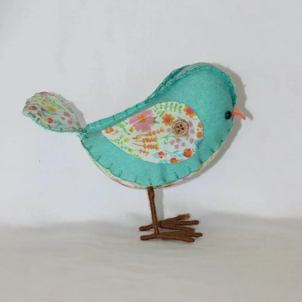 Target Spritz Bird 2015 Blue Floral Decoration Home Decor Collectible Colorful